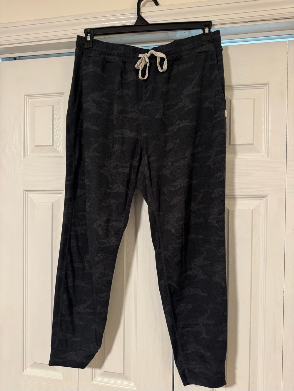 Women’s Black Camouflage Jogger Pants - Casual Drawstring Sweatpants